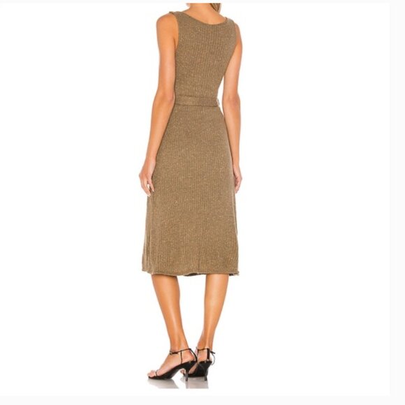 NWT Majorelle Luis Sleeveless Midi Dress Mocha Brown Size Small - Picture 3 of 16